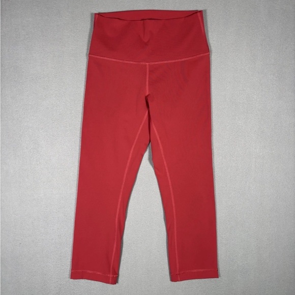 lululemon athletica Pants - Lululemon Leggings Womens 6 Dusty Pink Capri Stretch Yoga Workout Performance